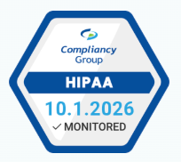 HIPAA and HITECH compliance verified by Compliancy Group, with a signed BAA for every healthcare entity we work with.